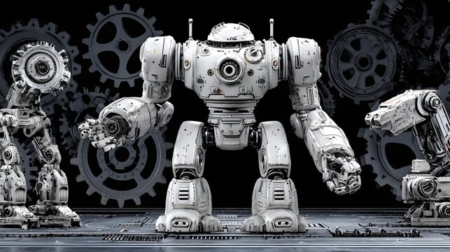innovation hub combining robotics, biotechnology and quantum computing in a unified futuristic laboratory