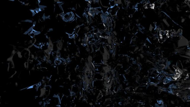 a Ground Impact with Water splashes