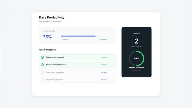Saas dashboard user interface with data visualization and charts