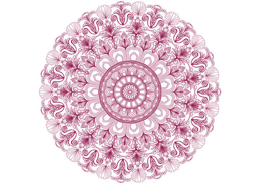 mandala round lace doily pattern
