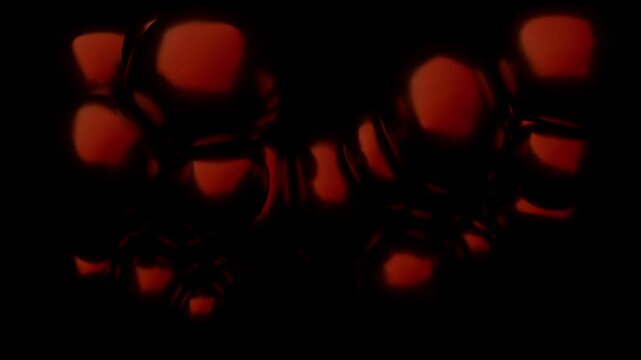 soft spheres growing and colliding 