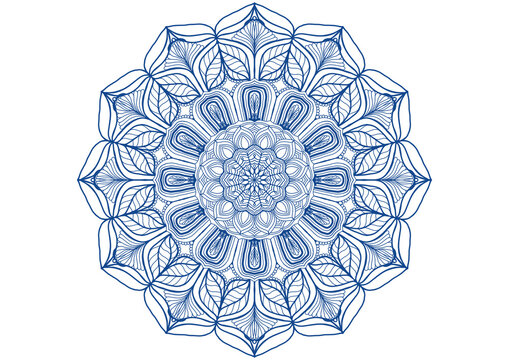 mandala ornamental round lace doily pattern