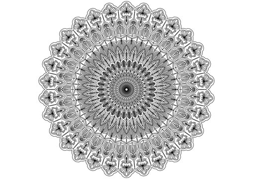 mandala round lace ornament