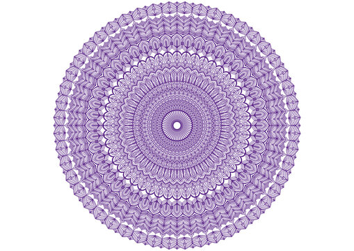 mandala guilloche rosette for certificate