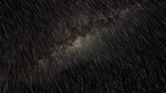 a Stars Mountain Moon Galaxy animation