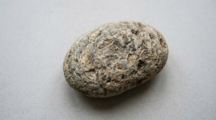 Fototapeta premium Close-up of a whole walnut with shell and kernel visible.