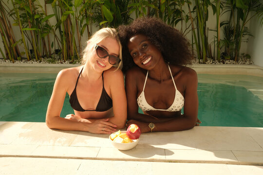 Best Friends at Pool
