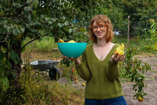 A lovely female gardener