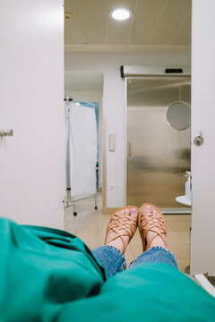  Patient view from hospital bed