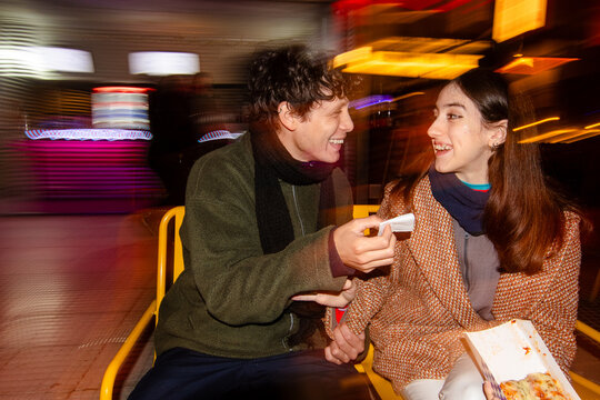 Cute couple date night
