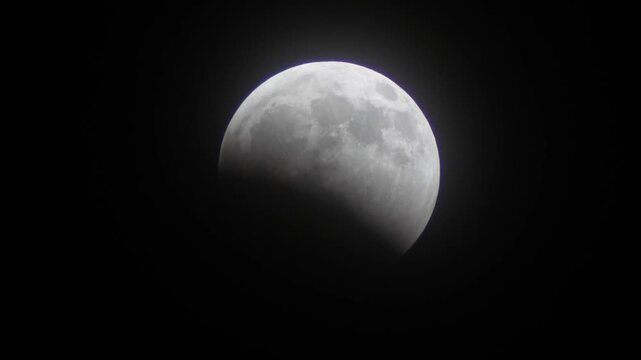Time-lapse of a lunar eclipse