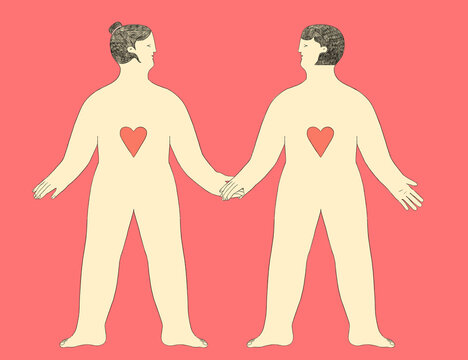 Lesbian Couple Holding Hands