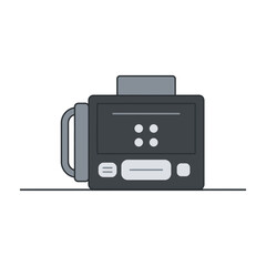 Fototapeta premium Dark gray portable cassette player with handle