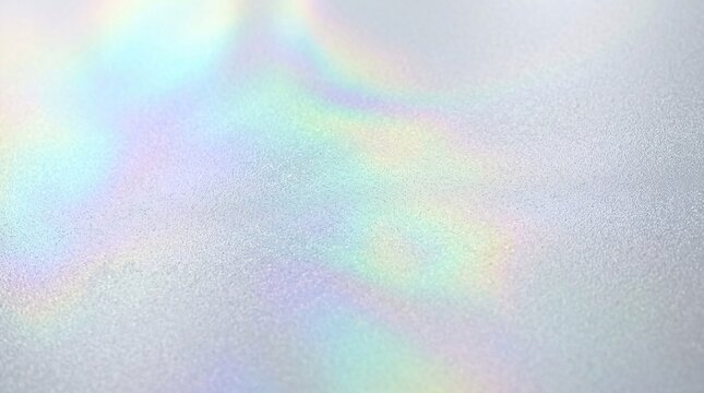 Holographic iridescent texture featuring soft pastel colors.