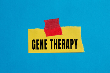 Gene Therapy text concept photo