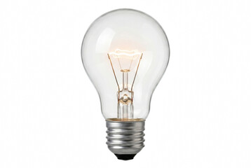 Illuminated Incandescent Light Bulb Showing Glowing Filament © Farhana