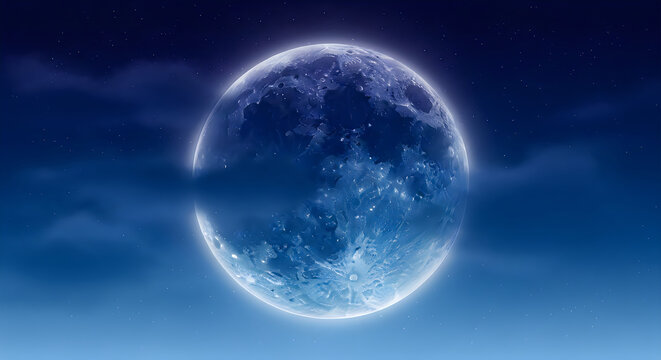 A stunning view of the full moon celebrating the beauty of the mid autumn festival