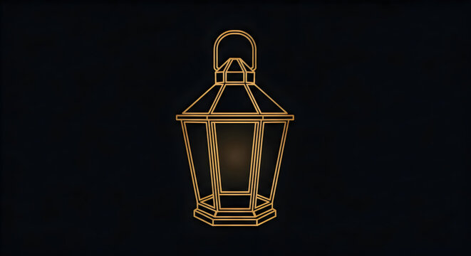 A glowing traditional lantern design perfect for celebrating the beautiful and cultural mid autumn festival event at night