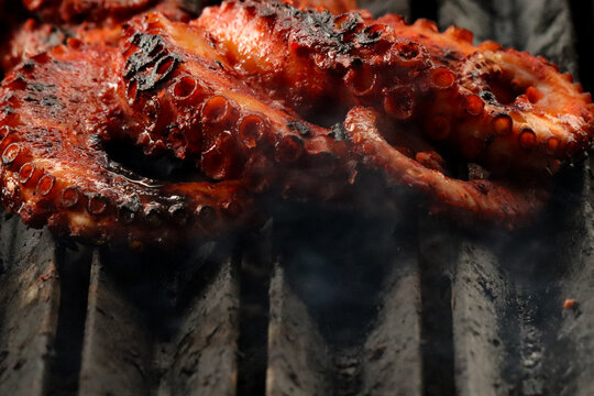 Pulpo a la brasas