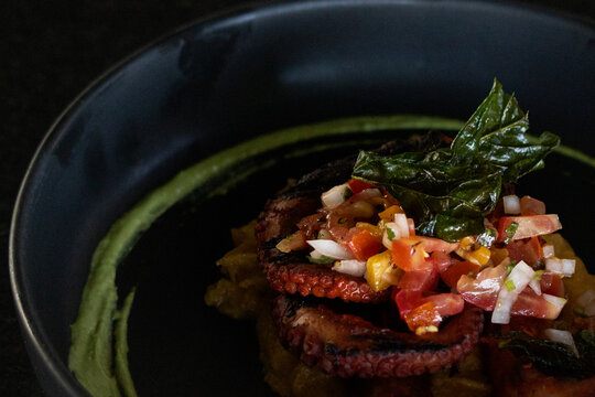 Tostada de pulpo
