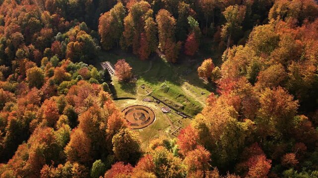 Sarmizegetusa Regia, ancient Dacian archeological site in Hunedoara County, Romania