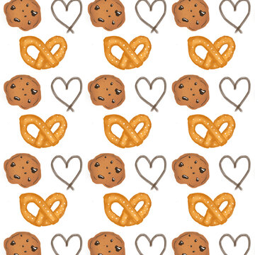 Cute pastry pattern 