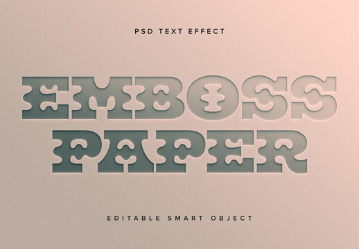 Embossed Text Effect