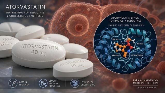 Prescription amoxicillin capsules paired with a detailed biological inset illustrating bacterial cell lysis and the rupture of a pathogen releasing its internal components