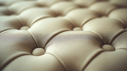 Obraz premium Tufted Beige Leather Texture.