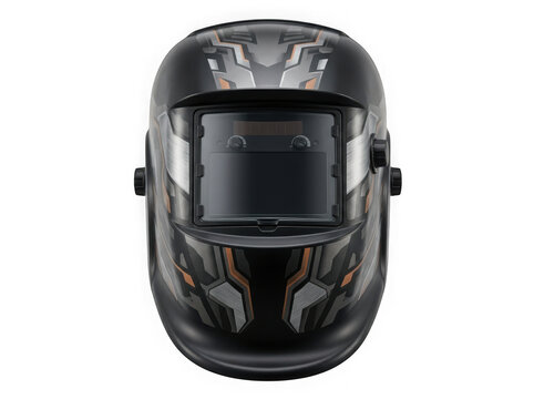 auto darkening welding helmet safety face shield mask isolated on transparent background