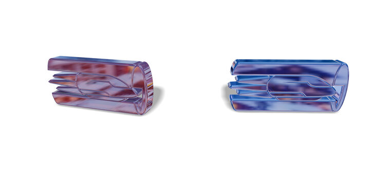 Set of 3D hyperloop transit icons with gradient glass finish, vacuum tube train, pod passenger transport, mobility, 3D render.