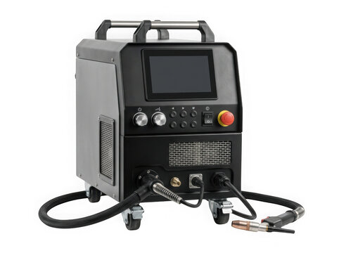 multi process mig tig welding machine equipment isolated on transparent background