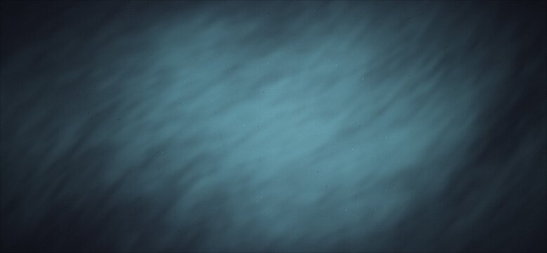 Dark Blue Cinematic Texture Background with Subtle Smoke Waves and Film Grain Vignette for Creative Design