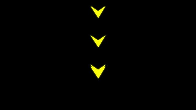 Downward Arrow Animation Loop for Business Decline, Financial Loss, Decreasing Profits, Negative Growth, Falling Trend, Market Drop and Corporate Motion Graphic..
