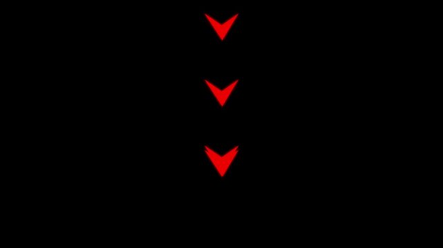 Downward Arrow Animation Loop for Business Decline, Financial Loss, Decreasing Profits, Negative Growth, Falling Trend, Market Drop and Corporate Motion Graphic..