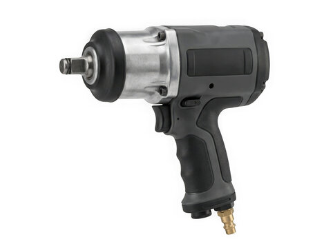 pneumatic air impact wrench heavy duty mechanic power tool isolated on transparent background