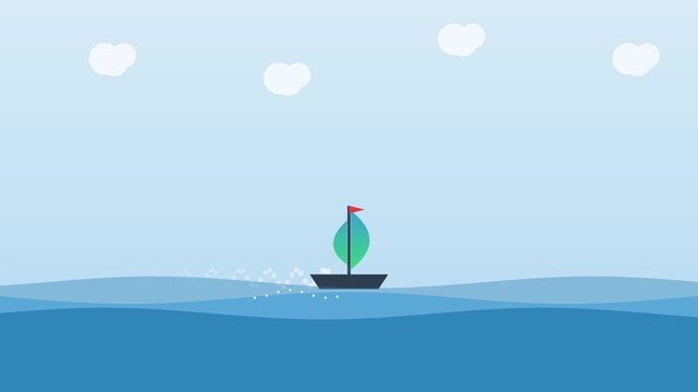 Modern Business Progress Navigation and Strategic Growth Dashboard on Canvas Texture 16:9 4K 60fps