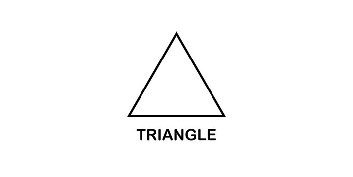 Triangle Shape in Geometry Mathematics.