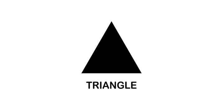 Triangle Shape in Geometry Mathematics.