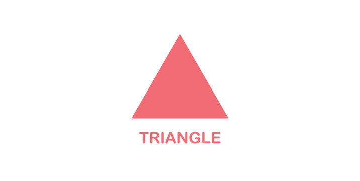 Triangle Shape in Geometry Mathematics.