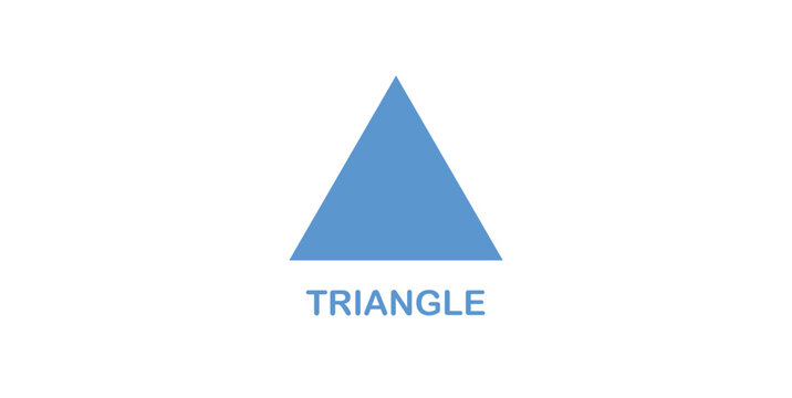 Triangle Shape in Geometry Mathematics.