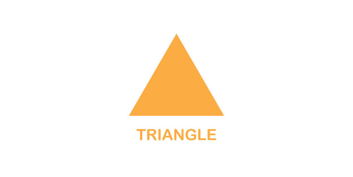 Triangle Shape in Geometry Mathematics.