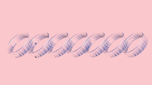 Abstract Pink Wave Pattern Animation
