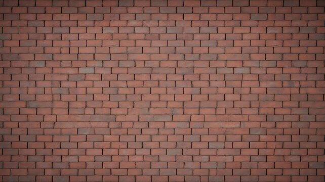 Classic reddish brown brick wall texture providing clean surface pattern.