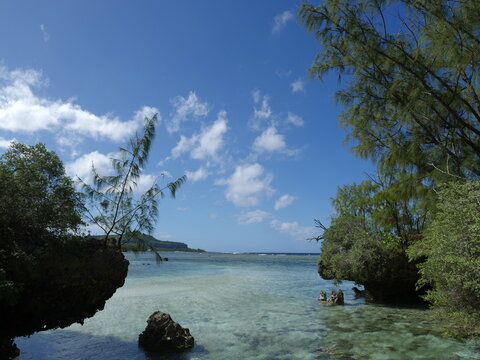 Scenic ocean view, Rota, Mariana Islands	