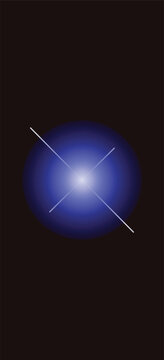 Glowing purple star icon in pixel art style with a circular light burst effect on a dark black background representing a retro game element