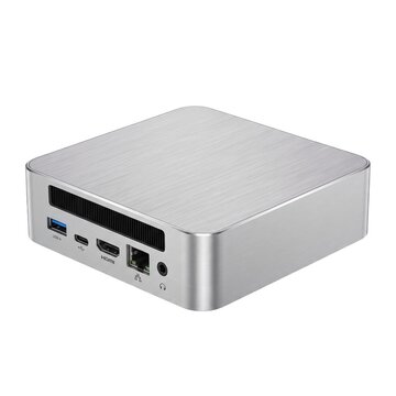 Compact mini PC workstation with aluminum enclosure design