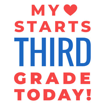 Third grade back to school lettering