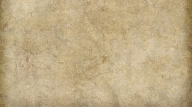 Old parchment paper texture background with aged vintage stained surface effect for historic document antique background template design retro poster banner backdrop animation 4k video