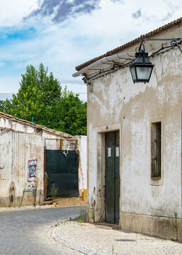 Historic street in Evora Portugal